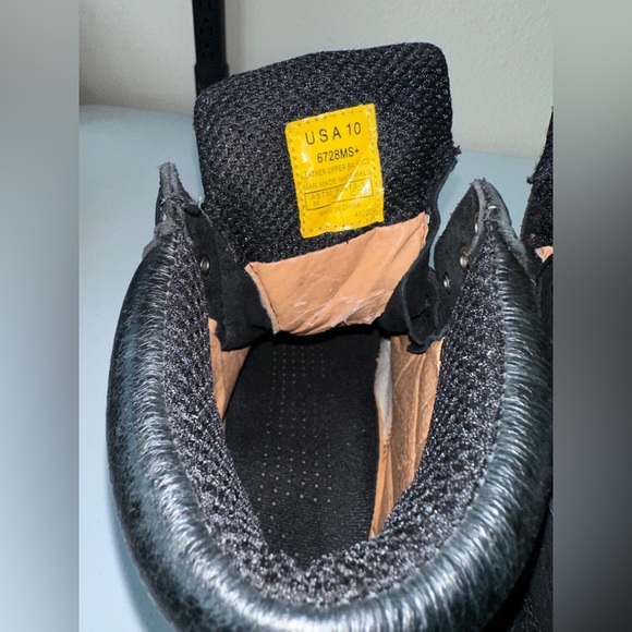 MEN'S CACTUS BLACK STEEL TOE OIL & SLIP RESISTANT WORK BOOT SIZE 10 - Picture 12 of 15